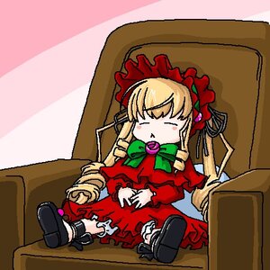 Rating: Safe Score: 0 Tags: 1girl blonde_hair bonnet bow bowtie closed_eyes cup dress flower hat image in_box long_hair long_sleeves pink_bow rose shinku sitting sleeping solo table teacup very_long_hair User: admin