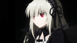 Rating: Safe Score: 0 Tags: 1girl bangs black_background black_dress black_ribbon black_wings closed_mouth detached_collar dress expressionless eyebrows_visible_through_hair frills hairband image long_hair long_sleeves looking_at_viewer red_eyes ribbon silver_hair simple_background solo suigintou wings User: admin