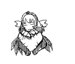 Rating: Safe Score: 0 Tags: 1girl blush greyscale image monochrome monster_girl simple_background solo suigintou white_background wings User: admin