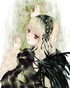 Rating: Safe Score: 0 Tags: 1girl bangs black_dress dress frilled_sleeves frills hairband image juliet_sleeves long_hair long_sleeves looking_at_viewer looking_back puffy_sleeves red_eyes ribbon solo suigintou upper_body wide_sleeves User: admin