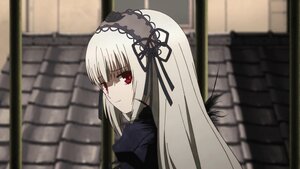 Rating: Safe Score: 0 Tags: 1girl bangs blurry blurry_background brick_wall closed_mouth depth_of_field dress eyebrows_visible_through_hair hairband image long_hair looking_at_viewer red_eyes silver_hair smile solo suigintou User: admin