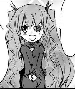 Rating: Safe Score: 0 Tags: 1girl :d barasuishou blush dress greyscale hair_ornament image long_hair long_sleeves looking_at_viewer monochrome open_mouth simple_background smile solo v_arms very_long_hair User: admin