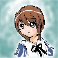 Rating: Safe Score: 0 Tags: 1girl blue_dress blush brown_hair closed_mouth green_eyes image looking_at_viewer solo souseiseki upper_body white_shirt User: admin