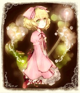 Rating: Safe Score: 0 Tags: 1girl blonde_hair bow dress flower frills green_eyes hair_bow hina_ichigo hinaichigo image pink_bow pink_dress ribbon short_hair solo User: admin