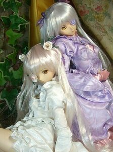 Rating: Safe Score: 0 Tags: 2girls doll dress expressionless flower frills hair_flower hair_ornament long_hair looking_at_viewer looking_back multiple_dolls multiple_girls rose suigintou tagme very_long_hair white_dress white_flower white_rose yellow_eyes User: admin