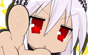 Rating: Safe Score: 0 Tags: 1girl bangs blush eyebrows_visible_through_hair hair_between_eyes image open_mouth out_of_frame red_eyes solo suigintou white_hair User: admin