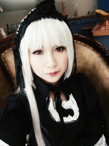 Rating: Safe Score: 0 Tags: 1girl bangs blunt_bangs closed_mouth gothic_lolita lace lips lolita_fashion long_hair looking_at_viewer photo red_eyes solo suigintou upper_body white_hair User: admin