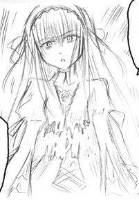 Rating: Safe Score: 0 Tags: 1girl dress frills greyscale hairband image long_hair long_sleeves looking_at_viewer monochrome ribbon simple_background solo suigintou upper_body very_long_hair white_background wings User: admin