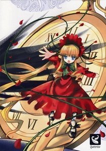 Rating: Safe Score: 0 Tags: 1girl blonde_hair blue_eyes bonnet bow bowtie dress flower image long_hair long_sleeves looking_at_viewer open_mouth petals red_dress rose rose_petals shinku solo twintails very_long_hair User: admin