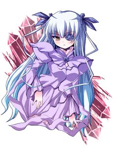 Rating: Safe Score: 0 Tags: 1girl barasuishou blue_hair crystal dress expressionless eyepatch flower hair_ribbon image long_hair long_sleeves looking_at_viewer puffy_sleeves purple_dress ribbon rose rozen_maiden shinshin silver_hair solo two_side_up very_long_hair yellow_eyes User: admin