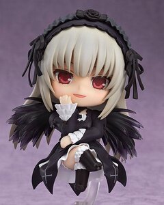 Rating: Safe Score: 0 Tags: 1girl black_dress black_ribbon black_wings boots chibi doll dress flower frills full_body hairband long_hair long_sleeves looking_at_viewer red_eyes rose silver_hair solo suigintou wings User: admin