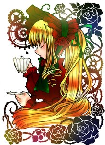 Rating: Safe Score: 0 Tags: 1girl black_rose blonde_hair blue_flower blue_rose bonnet bow closed_eyes cup dress flower hat image long_hair long_sleeves pink_flower pink_rose profile purple_rose red_flower red_rose rose shinku solo teacup thorns vines white_flower white_rose yellow_flower yellow_rose User: admin