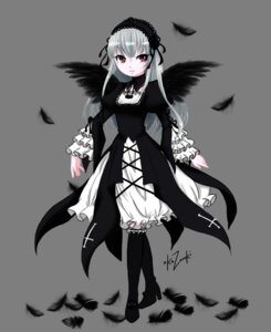 Rating: Safe Score: 0 Tags: 1girl black_legwear cross dress frills full_body gothic_lolita hairband image lolita_fashion long_hair long_sleeves looking_at_viewer red_eyes silver_hair solo standing suigintou transparent_background User: admin
