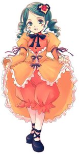 Rating: Safe Score: 0 Tags: 1girl auto_tagged bow dress drill_hair flower frills full_body green_hair image kanaria long_sleeves open_mouth orange_dress pantyhose puffy_sleeves ribbon rose simple_background smile solo striped twin_drills twintails white_background User: admin