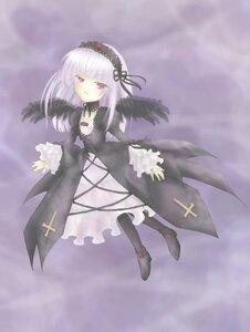 Rating: Safe Score: 0 Tags: 1girl bangs black_dress black_ribbon black_wings boots detached_collar dress flower frilled_sleeves frills full_body hairband image long_hair long_sleeves looking_at_viewer pink_eyes ribbon rose solo suigintou very_long_hair wings User: admin