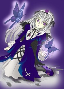 Rating: Safe Score: 0 Tags: 1girl auto_tagged bug butterfly detached_collar dress flower frills hairband image insect lolita_hairband long_hair long_sleeves looking_at_viewer pink_eyes silver_hair solo suigintou wings User: admin