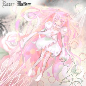 Rating: Safe Score: 0 Tags: 1girl dress flower hair_flower hair_ornament image kirakishou long_hair pink_hair solo thighhighs twintails very_long_hair User: admin