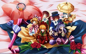 Rating: Safe Score: 0 Tags: 6+girls blonde_hair blue_eyes bow brown_hair dress flower green_eyes hat hina_ichigo image long_hair multiple multiple_girls pink_bow red_rose rose shinku short_hair souseiseki suiseiseki tagme top_hat twintails User: admin