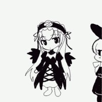 Rating: Explicit Score: 0 Tags: 1girl 2girls animated animated_gif artist_request bangs bar_censor chibi dress image long_hair long_sleeves lowres monochrome multiple_girls rozen_maiden shinku simple_background solo standing striped suigintou User: admin