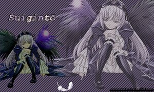 Rating: Safe Score: 0 Tags: 1girl black_wings dress feathers flower frills full_body hairband image long_hair long_sleeves looking_at_viewer monochrome ribbon rose solo standing suigintou very_long_hair wings User: admin