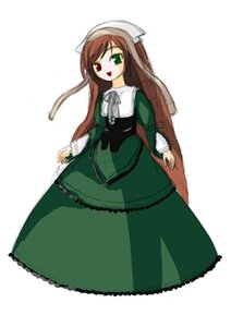 Rating: Safe Score: 0 Tags: 1girl :d auto_tagged brown_hair dress frills full_body green_dress green_eyes hat head_scarf heterochromia image long_hair long_sleeves looking_at_viewer open_mouth red_eyes simple_background smile solo suiseiseki very_long_hair white_background User: admin