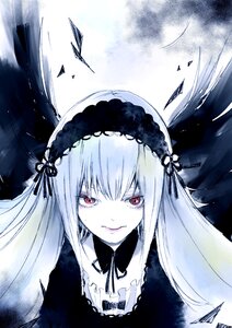 Rating: Safe Score: 0 Tags: 1girl auto_tagged bangs black_neckwear black_ribbon closed_mouth dress eyebrows_visible_through_hair feathers flower frills hairband image lolita_hairband long_hair long_sleeves looking_at_viewer neck_ribbon red_eyes ribbon rose silver_hair smile solo suigintou User: admin