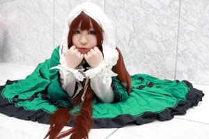 Rating: Safe Score: 0 Tags: 1girl brown_hair dress frills green_dress long_hair long_sleeves looking_at_viewer pantyhose sitting solo suiseiseki very_long_hair User: admin