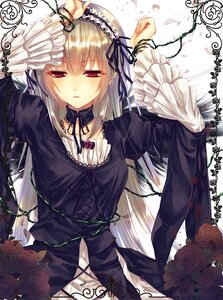Rating: Safe Score: 0 Tags: 1girl bangs black_ribbon black_rose blue_rose border choker commentary_request cross-laced_clothes dress flower flower_border frilled_sleeves frills hair_ribbon hairband half-closed_eyes hands_up image lace lace-trimmed_dress lace_trim lolita_fashion long_hair long_sleeves looking_at_viewer parted_lips petals photoshop_(medium) pink_rose plant puffy_sleeves purple_rose red_eyes red_flower red_rose ribbon rose rose_petals rozen_maiden saijou_haruki silver_hair solo suigintou thorns upper_body vines wings User: admin