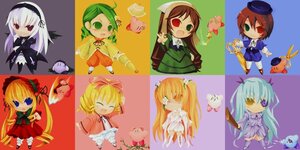 Rating: Safe Score: 0 Tags: 6+girls black_wings blonde_hair blue_eyes bonnet bow brown_hair chibi dress frills green_hair hairband hat head_scarf heterochromia hina_ichigo image kanaria long_hair long_sleeves multiple multiple_girls pink_bow red_eyes shinku silver_hair souseiseki suigintou suiseiseki tagme top_hat twintails very_long_hair wings User: admin