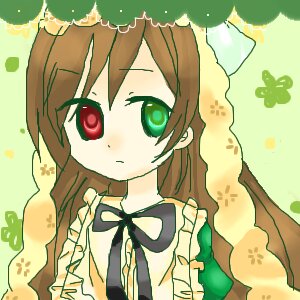 Rating: Safe Score: 0 Tags: 1girl blush brown_hair dress frills green_background green_eyes head_scarf heterochromia image long_hair long_sleeves looking_at_viewer red_eyes ribbon solo suiseiseki upper_body User: admin