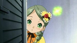 Rating: Safe Score: 0 Tags: 1girl :o blush drill_hair green_eyes green_hair image kanaria looking_at_viewer ribbon solo User: admin