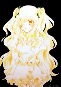 Rating: Safe Score: 0 Tags: 1girl black_background blonde_hair dress eyepatch flower frills hair_flower hair_ornament image kirakishou long_hair marker_(medium) rose simple_background solo thorns traditional_media very_long_hair vines wavy_hair User: admin