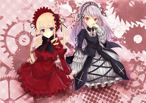 Rating: Safe Score: 0 Tags: 2girls blonde_hair dress flower frills full_moon hairband image long_hair long_sleeves looking_at_viewer moon multiple_girls pair red_eyes ribbon shinku silver_hair suigintou wings User: admin