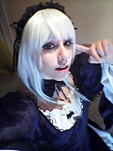 Rating: Safe Score: 0 Tags: 1girl bangs choker gothic_lolita lace lips lolita_fashion long_sleeves photo realistic solo suigintou upper_body white_hair User: admin