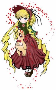 Rating: Safe Score: 0 Tags: 1girl blonde_hair blue_eyes blush bonnet bow dress drill_hair flower full_body image long_hair long_sleeves petals red_dress rose shinku shoes solo standing twin_drills twintails very_long_hair User: admin