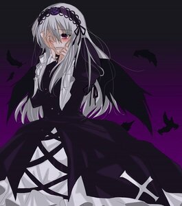 Rating: Safe Score: 0 Tags: 1girl black_dress black_wings dress feathers frills hairband image juliet_sleeves long_hair long_sleeves looking_at_viewer pink_eyes puffy_sleeves silver_hair smile solo suigintou wings User: admin