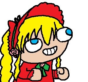 Rating: Safe Score: 0 Tags: 1girl blonde_hair blue_eyes chibi flower image long_hair long_sleeves rose shinku simple_background solo upper_body User: admin