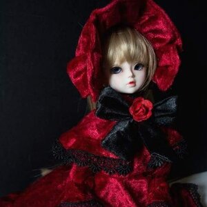 Rating: Safe Score: 0 Tags: 1girl black_background blonde_hair blue_eyes dark doll dress flower lace looking_at_viewer red_flower red_rose rose shinku sitting solo User: admin