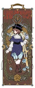 Rating: Safe Score: 0 Tags: 1girl art_nouveau boots brown_hair flower full_body hat image long_sleeves red_eyes rose short_hair solo souseiseki User: admin