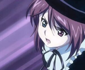 Rating: Safe Score: 0 Tags: 1girl :o bangs black_ribbon dress frills hat image looking_at_viewer open_mouth purple_hair ribbon short_hair simple_background solo souseiseki upper_body User: admin