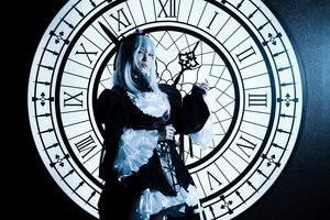 Rating: Safe Score: 0 Tags: 1girl bare_shoulders dress flower gothic long_hair solo stained_glass suigintou very_long_hair User: admin