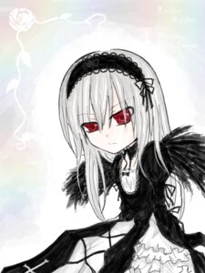 Rating: Safe Score: 0 Tags: 1girl black_dress black_ribbon black_wings closed_mouth cross-laced_clothes dress feathered_wings feathers flower frills hairband image long_hair long_sleeves looking_at_viewer red_eyes ribbon rose solo suigintou wings User: admin