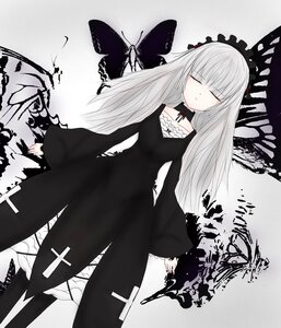 Rating: Safe Score: 0 Tags: 1girl bangs black_dress black_ribbon closed_eyes closed_mouth dress image long_hair long_sleeves ribbon rose solo suigintou very_long_hair wide_sleeves wings User: admin