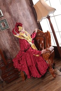 Rating: Safe Score: 0 Tags: 1girl blonde_hair boots dress drill_hair long_hair red_dress shinku sitting solo window User: admin