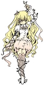 Rating: Safe Score: 0 Tags: 1girl blonde_hair bloomers doll_joints dress eyepatch image joints kirakishou long_hair solo thorns very_long_hair vines wavy_hair yellow_eyes User: admin