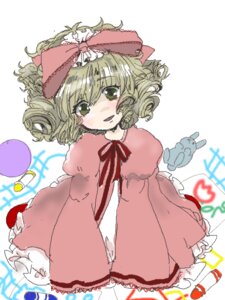 Rating: Safe Score: 0 Tags: 1girl blonde_hair blurry bow dress frills full_body green_eyes hair_bow hina_ichigo hinaichigo image long_sleeves looking_at_viewer open_mouth pink_bow puffy_sleeves ribbon short_hair sleeves_past_wrists smile solo underwear wavy_hair User: admin