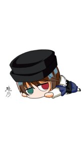 Rating: Safe Score: 0 Tags: 1girl brown_hair chibi green_eyes hat heterochromia image long_sleeves looking_at_viewer red_eyes skirt solo souseiseki white_background User: admin