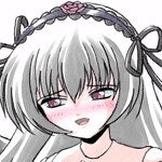 Rating: Safe Score: 0 Tags: 1girl bangs bare_shoulders black_ribbon blush eyebrows_visible_through_hair grey_hair hair_ribbon image open_mouth ribbon simple_background solo suigintou white_background User: admin