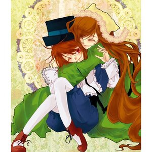 Rating: Safe Score: 0 Tags: 2girls brown_hair closed_eyes dress flower frills hat hug image long_hair long_sleeves multiple_girls one_eye_closed pair pantyhose red_eyes short_hair siblings sisters smile souseiseki suiseiseki top_hat twins very_long_hair User: admin