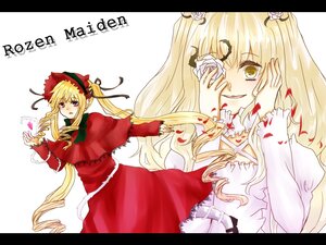 Rating: Safe Score: 0 Tags: 1girl blonde_hair blood bonnet bow dress heart image kirakishou letterboxed long_hair pair red_dress shinku tears twintails User: admin